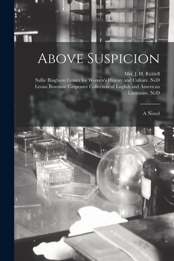 Above Suspicion by J H Riddell, Paperback | Indigo Chapters
