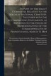 Report of the Select Committee Relative to the Soldiers' National Cemetery Together With the Accompanying Documents as Reported to the