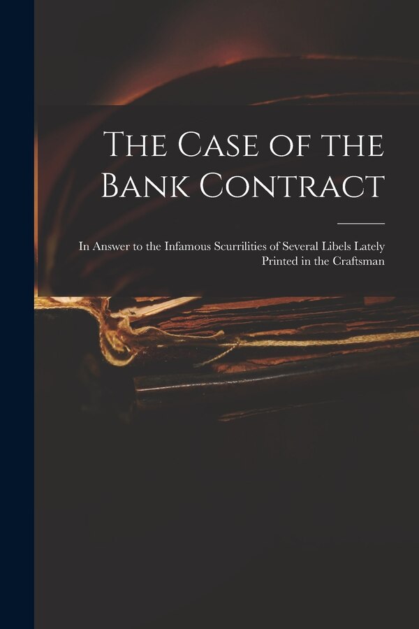 The Case of the Bank Contract by Anonymous Anonymous, Paperback | Indigo Chapters