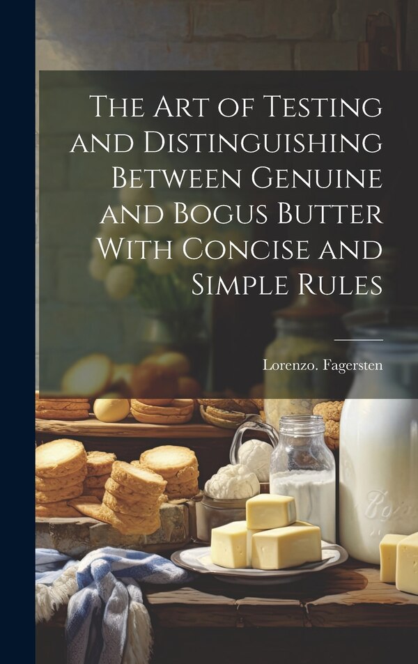The Art of Testing and Distinguishing Between Genuine and Bogus Butter With Concise and Simple Rules by Lorenzo Fagersten, Hardcover