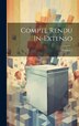 Compte Rendu In-Extenso; Volume 1 by Anonymous, Hardcover | Indigo Chapters