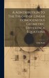 A Aontribution To The Theory of Linear Homogeneous Geometric Difference Equations by Folke Ryde, Hardcover | Indigo Chapters
