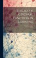 Studies of Cerebral Function in Learning by Karl S 1890-1958 Lashley, Hardcover | Indigo Chapters