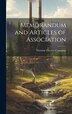 Memorandum and Articles of Association by Victoria Theatre Company, Hardcover | Indigo Chapters