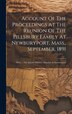 Account Of The Proceedings At The Reunion Of The Pillsbury Family At Newburyport Mass. September 1891 by Anonymous, Hardcover | Indigo Chapters