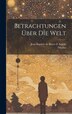 Betrachtungen Über Die Welt by Ocellus (lucanus), Hardcover | Indigo Chapters