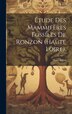 Étude Des Mammifères Fossiles De Ronzon (haute Loire) by Henri Filhol, Hardcover | Indigo Chapters