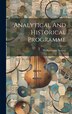 Analytical And Historical Programme by Philharmonic Society, Hardcover | Indigo Chapters
