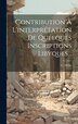 Contribution À L'interprétation De Quelques Inscriptions Libyques. by C Mélix, Hardcover | Indigo Chapters
