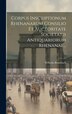 Corpus Inscriptionum Rhenanarum Consilio Et Auctoritate Societatis Antiquariorum Rhenanae. by Wilhelm Brambach, Hardcover | Indigo Chapters