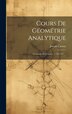 Cours De Géométrie Analytique by Joseph Carnoy (Antoine), Hardcover | Indigo Chapters
