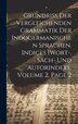 Grundriss Der Vergleichenden Grammatik Der Indogermanischen Sprachen. Indices (Wort- Sach- Und Autorindex). Volume 2 page 2 by Anonymous