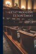L'état Moderne Et Son Droit by Georg Jellinek, Paperback | Indigo Chapters