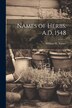 Names of Herbs. A.D. 1548 by William W Turner, Paperback | Indigo Chapters