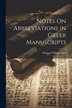 Notes On Abbreviations in Greek Manuscripts by Thomas William Allen, Paperback | Indigo Chapters
