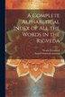 A Complete Alphabetical Index of all the Words in the Rigveda by Swami Vishweshvaranand, Paperback | Indigo Chapters