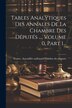 Tables Analytiques Des Annales De La Chambre Des Députés by France Assemblée Nationale (1871-1942), Paperback | Indigo Chapters