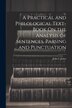A Practical and Philological Text-Book On the Analysis of Sentences Parsing and Punctuation by John I Jones, Paperback | Indigo Chapters