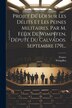 Projet De Loi Sur Les Délits Et Les Peines Militaires. Par M. Félix De Wimpffen Député Du Calvados. Septembre 1791., Paperback | Indigo Chapters