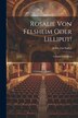 Rosalie Von Felsheim Oder Lilliput by Julius von Soden, Paperback | Indigo Chapters