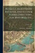 Russell's Morayshire Register and Elgin & Forres Directory for 1844 (1850) etc; Volume 1847 by Directories - Morayshire, Paperback | Indigo Chapters