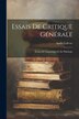 Essais De Critique Générale by André Lefèvre, Paperback | Indigo Chapters
