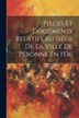 Pièces Et Documents Relatifs Au Siége De La Ville De Péronne En 1536 by Anonymous, Paperback | Indigo Chapters