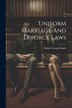 Uniform Marriage And Divorce Laws by Walter George Smith, Paperback | Indigo Chapters