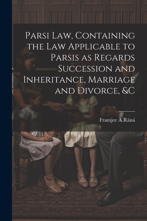 Parsi Law Containing the Law Applicable to Parsis as Regards Succession and Inheritance Marriage and Divorce &c by Framjee A Ráná, Paperback