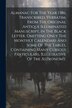 Almanac For The Year 1386 Transcribed Verbatim From The Original Antique Illuminated Manuscript In The Black Letter Omitting Only The by Anonymous