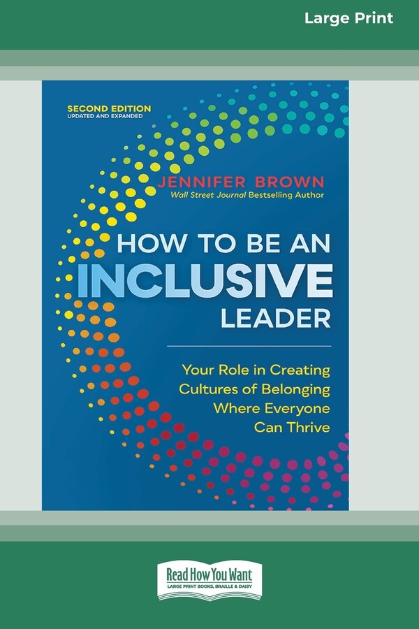 How to Be an Inclusive Leader Second Edition by Jennifer Brown, Paperback | Indigo Chapters