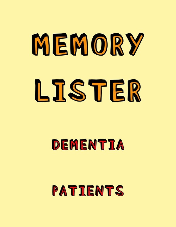 Memory Lister Dementia Patients by Dementia Activity Studio, Paperback | Indigo Chapters