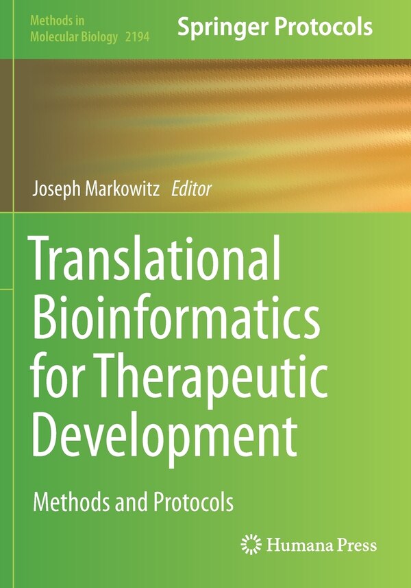 Translational Bioinformatics For Therapeutic Development by Joseph Markowitz, Paperback | Indigo Chapters