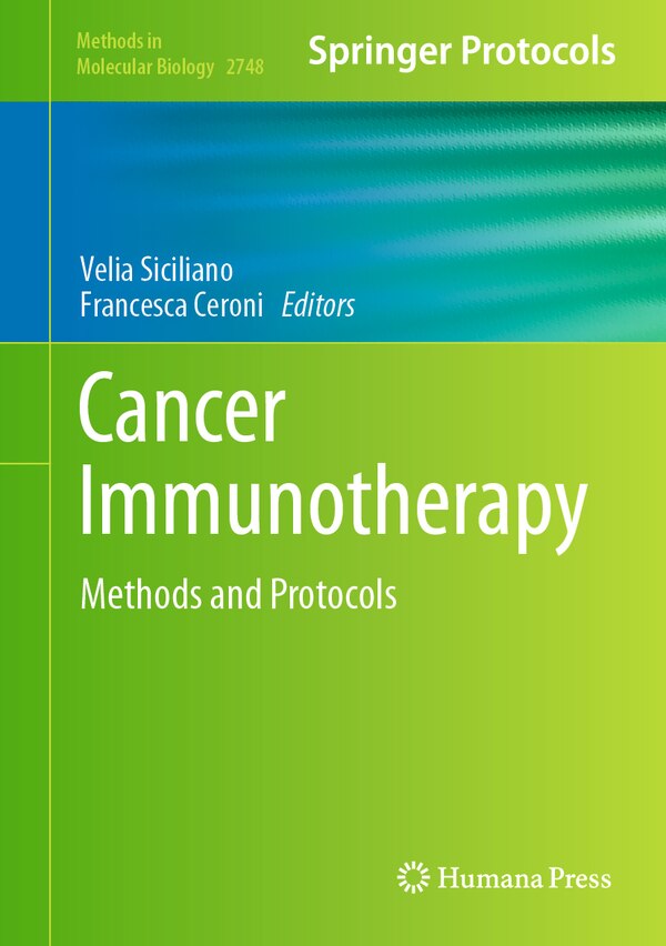 Cancer Immunotherapy by Velia Siciliano, Hardcover | Indigo Chapters