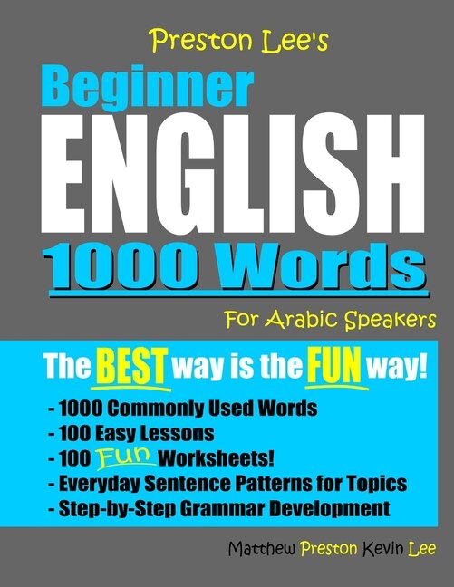 Preston Lee's Beginner English 1000 Words For Arabic Speakers by Matthew Preston, Paperback | Indigo Chapters