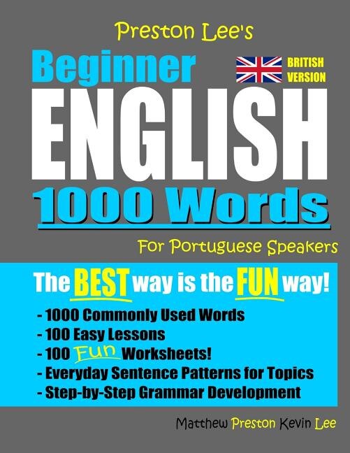 Preston Lee's Beginner English 1000 Words For Portuguese Speakers (British Version) by Matthew Preston, Paperback | Indigo Chapters