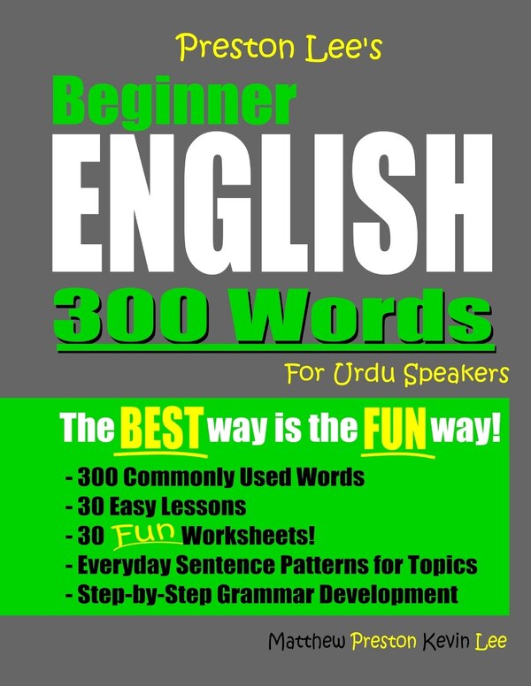 Preston Lee's Beginner English 300 Words For Urdu Speakers by Matthew Preston, Paperback | Indigo Chapters