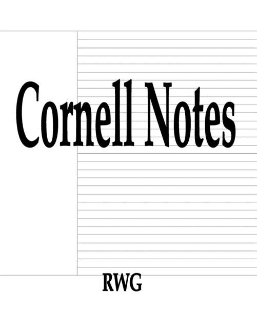 Cornell Notes by Rwg Rwg, Paperback | Indigo Chapters