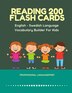 Reading 200 Flash Cards English - Swedish Language Vocabulary Builder For Kids by Professional Languageprep, Paperback | Indigo Chapters