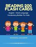 Reading 200 Flash Cards English - Hindi Language Vocabulary Builder For Kids by Professional Languageprep, Paperback | Indigo Chapters