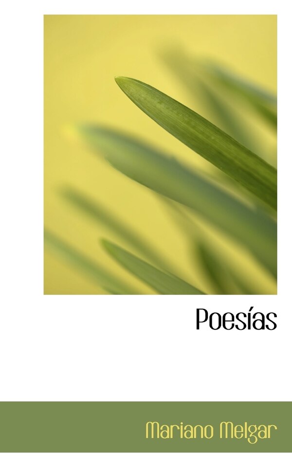 Poesias by Mariano Melgar, Paperback | Indigo Chapters