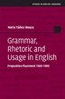 Grammar Rhetoric and Usage in English by Nuria Yáñez-bouza, Hardcover | Indigo Chapters