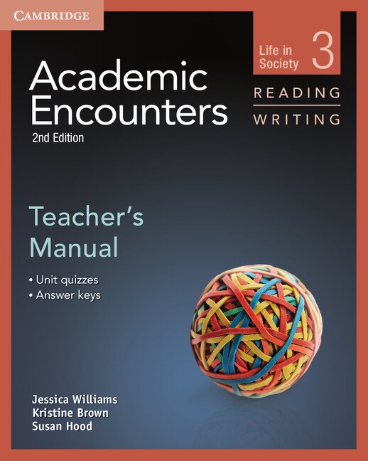 Academic Encounters Level 3 Teacher's Manual Reading And Writing by Jessica Williams, Paperback | Indigo Chapters