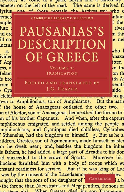 Pausanias's Description Of Greece by James George Frazer, Paperback | Indigo Chapters