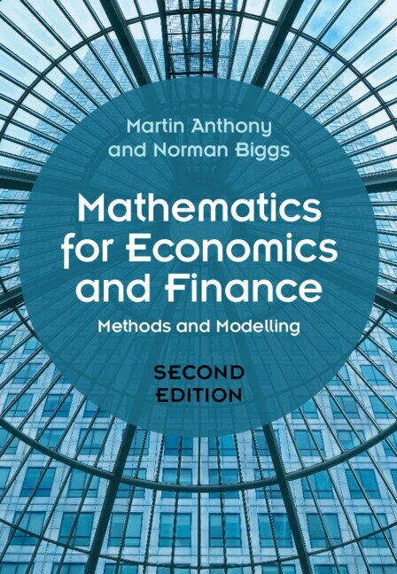 Mathematics for Economics and Finance by Martin Anthony, Hardcover | Indigo Chapters