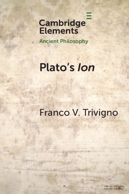 Plato's Ion by Franco V. Trivigno, Paperback | Indigo Chapters