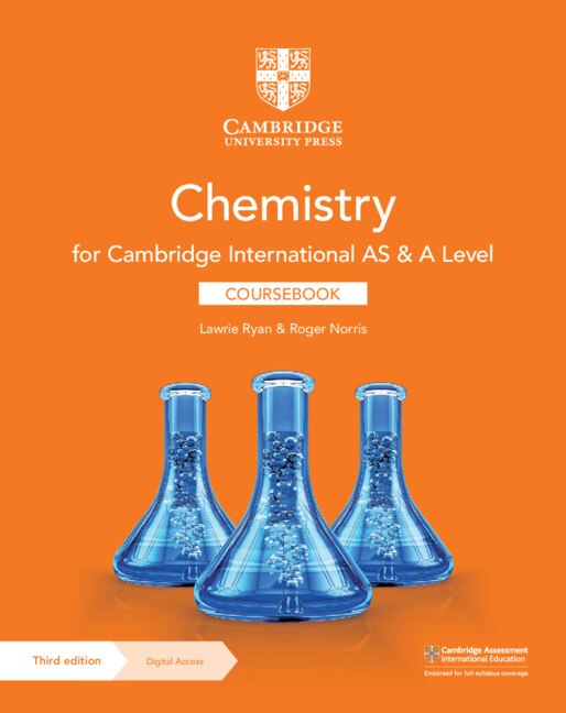 Cambridge International As & A Level Chemistry Coursebook With Digital Access (2 Years) by Lawrie Ryan, Boxed Set/Slip Case/Casebound