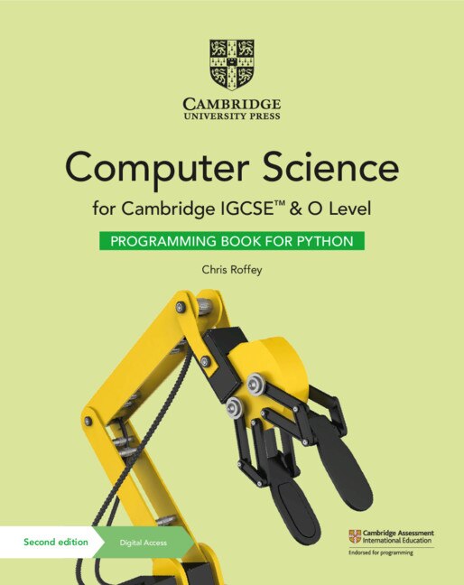 Cambridge IGCSE™ and O Level Computer Science Programming Book for Python with Digital Access (2 Years) by Chris Roffey | Indigo Chapters
