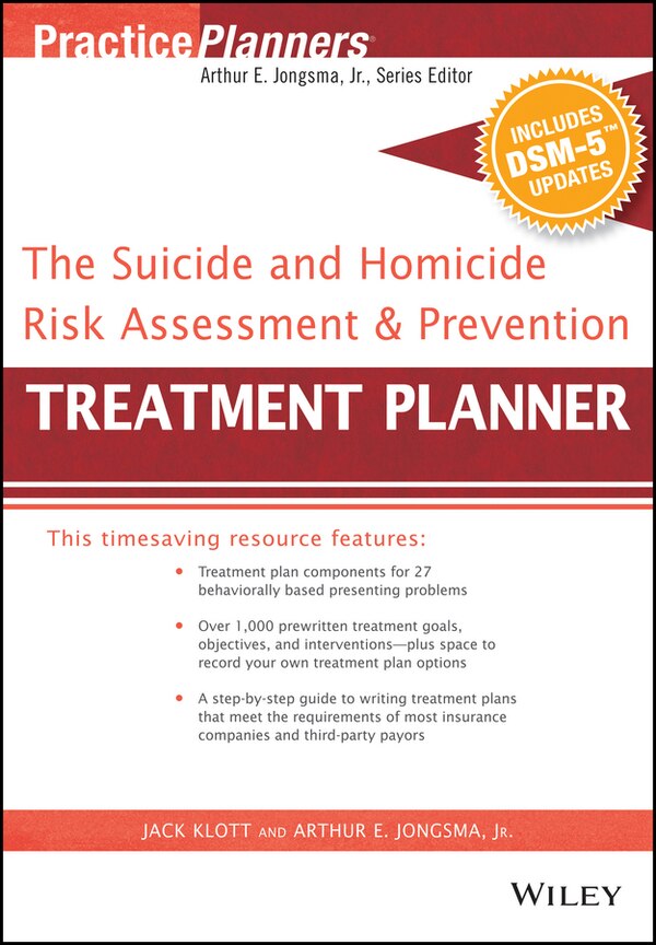 The Suicide and Homicide Risk Assessment and Prevention Treatment Planner with DSM-5 Updates by David J. Berghuis, Paperback | Indigo Chapters