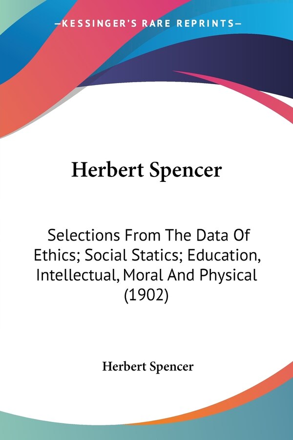 Herbert Spencer, Paperback | Indigo Chapters